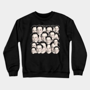 Elon Musk Collage ∆†∆†∆ 90s Style Aesthetic Design Crewneck Sweatshirt